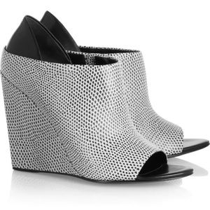Alexander Wang Wedge Booties Black Size 5.5 $715!